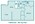 801 sq. ft. Maui floor plan