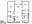 1,066 sq. ft. 2C floor plan