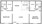 800 sq. ft. B1 floor plan