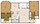 1,098 sq. ft. B1 floor plan