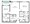 946 sq. ft. Honeysuckle/60% floor plan