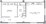 670 sq. ft. A6 floor plan