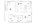 732 sq. ft. floor plan