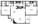 905 sq. ft. B3/60% floor plan