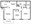 850 sq. ft. B1 floor plan