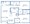 1,107 sq. ft. E floor plan