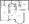 1,024 sq. ft. B5 floor plan