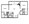 1,006 sq. ft. F floor plan