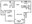904 sq. ft. 2B floor plan