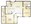 1,244 sq. ft. Medina floor plan