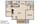 975 sq. ft. floor plan