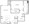 955 sq. ft. A6 floor plan