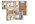 850 sq. ft. B1 floor plan