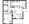 687 sq. ft. Cedar floor plan
