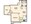806 sq. ft. floor plan