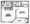 518 sq. ft. A floor plan
