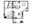 623 sq. ft. Brazos floor plan