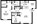 800 sq. ft. B1 floor plan