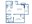 681 sq. ft. A floor plan