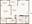 689 sq. ft. Mediterranean floor plan