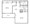 699 sq. ft. floor plan