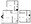 1,061 sq. ft. B2 floor plan