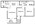 805 sq. ft. Bamboo floor plan