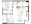 862 sq. ft. A3 floor plan