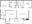 877 sq. ft. A2 floor plan