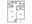 708 sq. ft. A floor plan