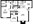 710 sq. ft. A2 floor plan