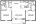 1,018 sq. ft. B-3 floor plan