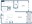 727 sq. ft. A4 floor plan
