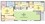 879 sq. ft. 80% floor plan