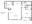 675 sq. ft. floor plan