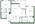 1,148 sq. ft. B2 floor plan