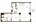 1,055 sq. ft. A5 floor plan
