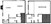 1,146 sq. ft. L floor plan