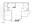 661 sq. ft. A1 Villa floor plan