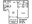 557 sq. ft. A1 floor plan