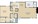 867 sq. ft. floor plan