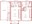 961 sq. ft. Bissonnet floor plan