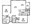 1,267 sq. ft. B6 floor plan