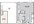 677 sq. ft. A1B floor plan