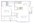 726 sq. ft. A1 floor plan
