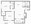 840 sq. ft. B1 floor plan