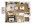 764 sq. ft. LA1 floor plan