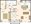 792 sq. ft. A3 floor plan