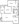 964 sq. ft. B1 floor plan