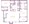 1,105 sq. ft. B2 floor plan